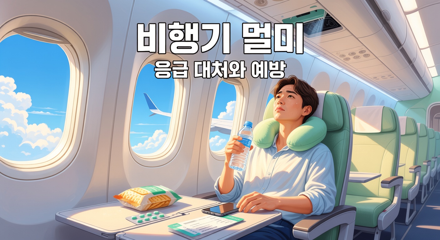 비행기 멀미 심할 때 — 응급 대처와 예방 체크리스트