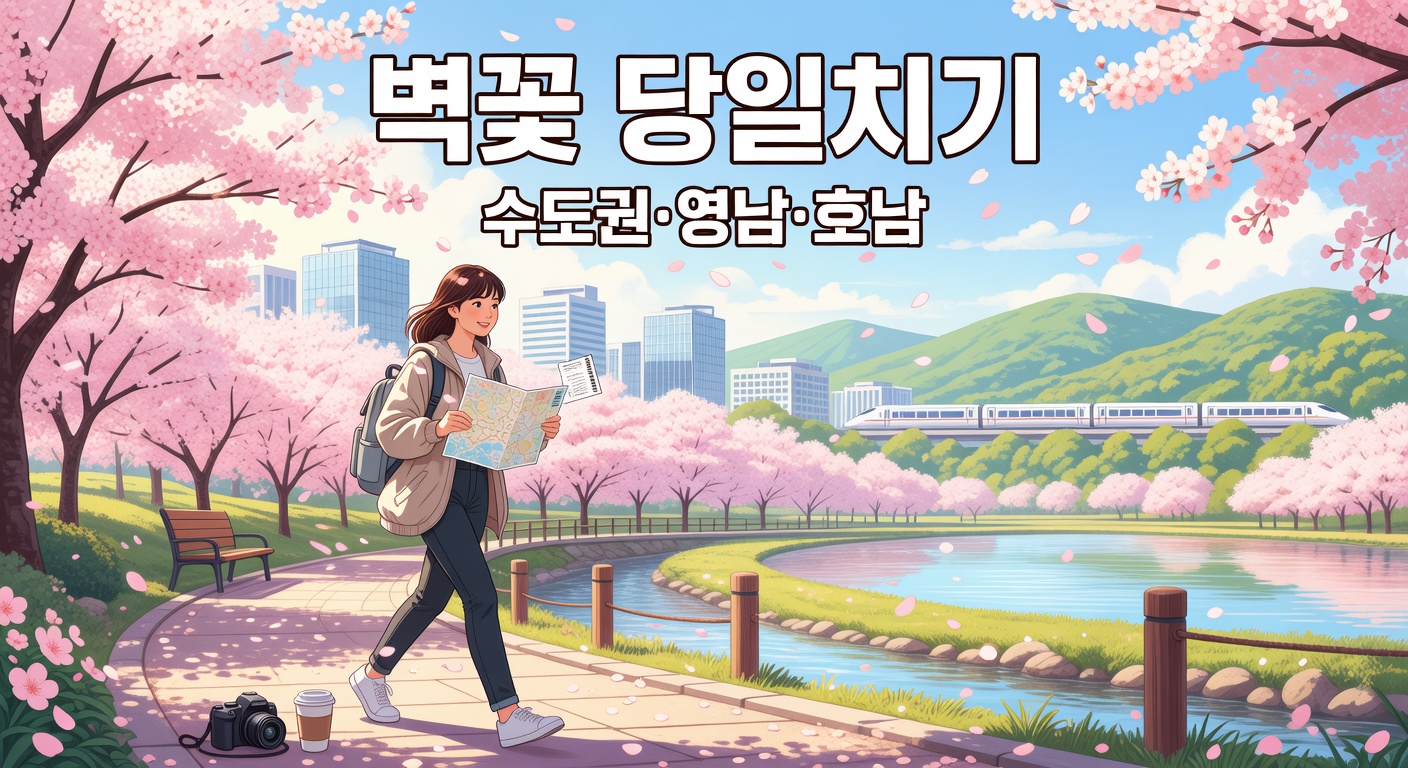 벚꽃 당일치기 코스 추천 — 수도권·영남·호남 TOP7