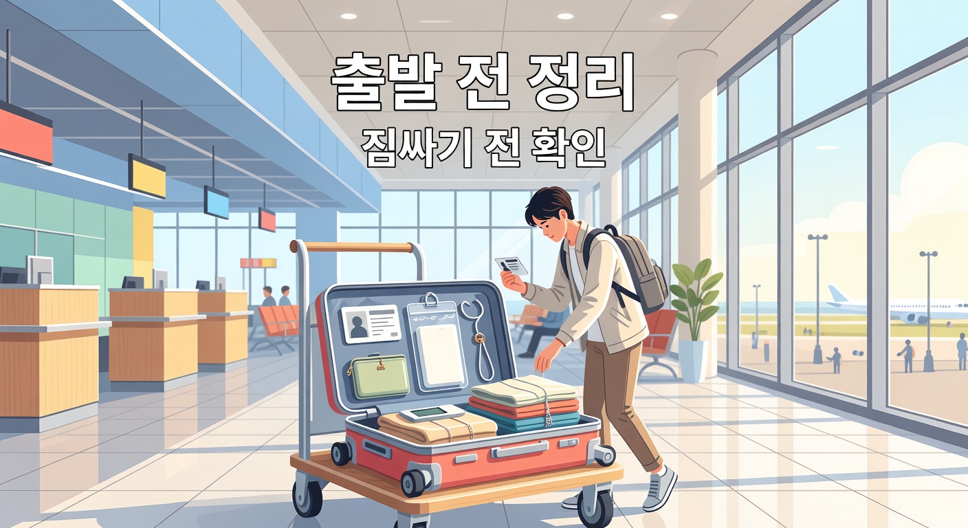 국내선 비행기 출발 전 정리 — 짐싸기 전에 먼저 확인할 것들