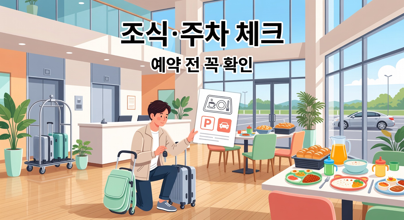 가족 숙소 예약 전 조식·주차 조건 체크리스트