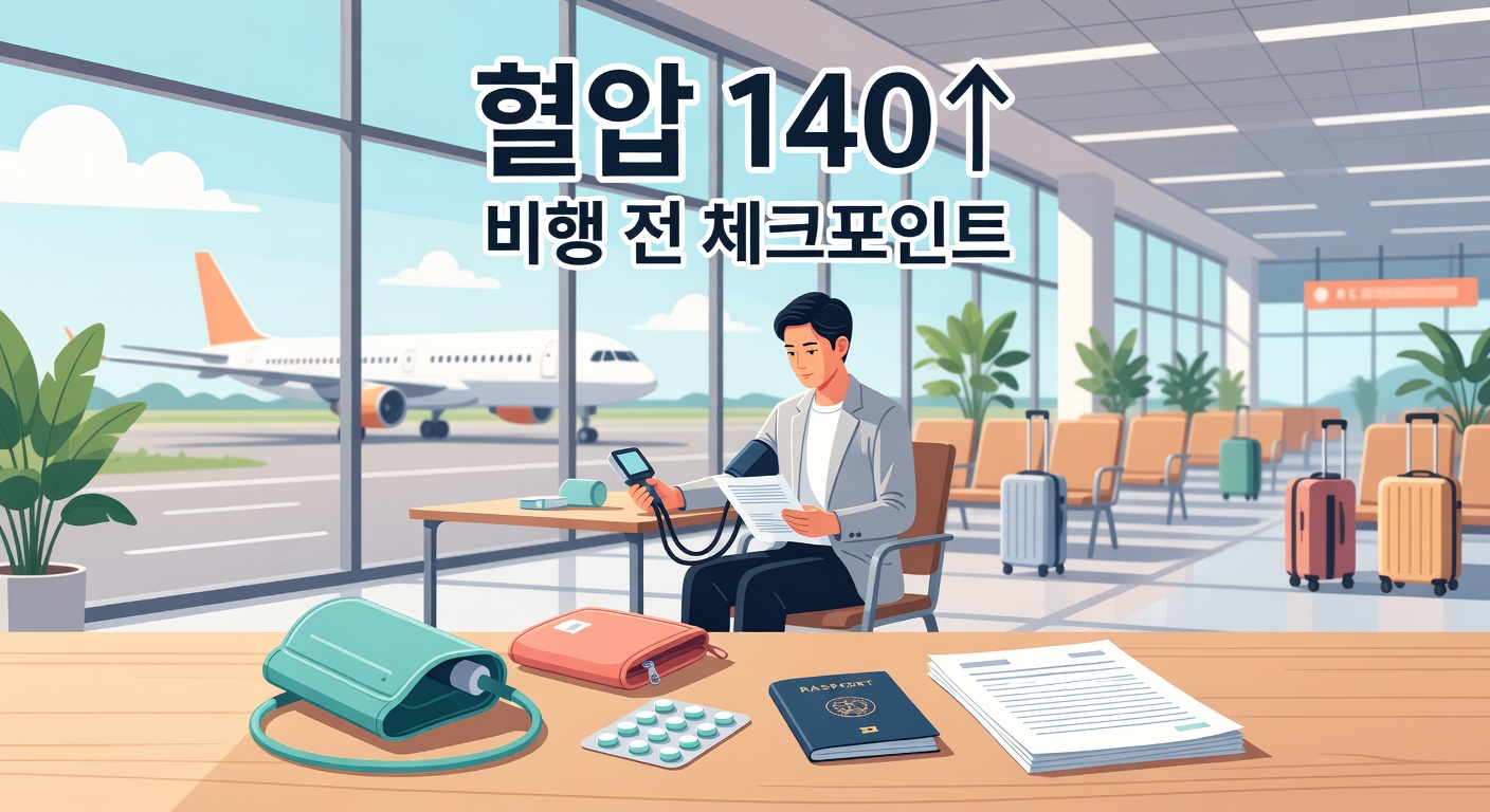 비행기 탑승 전 혈압 140↑, 놓치면 위험한 체크포인트