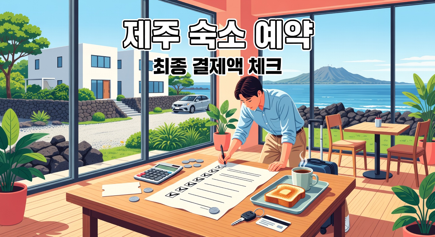 제주 숙소 예약 — 최종 결제액 줄이는 7가지 체크