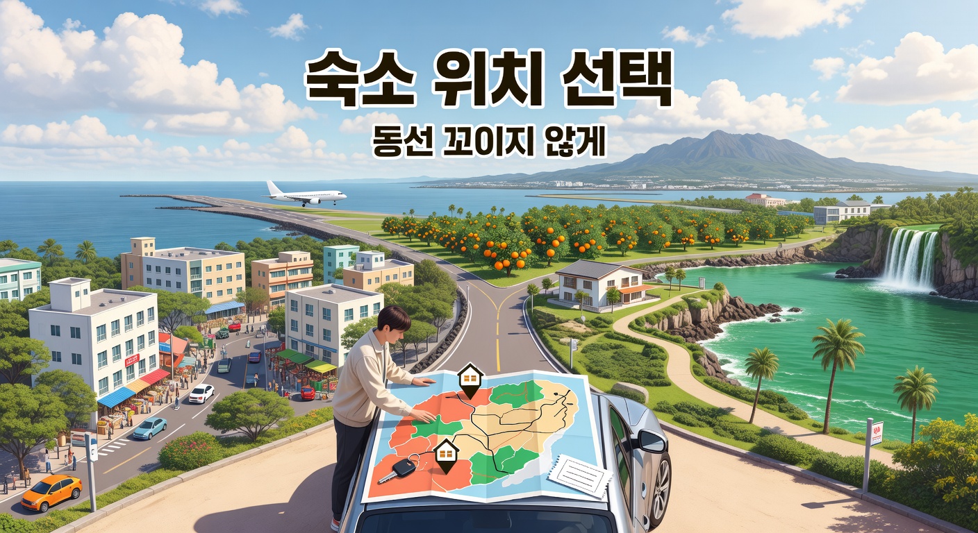 제주도 숙소 위치 선택 — 동선 꼬이지 않는 실전 가이드