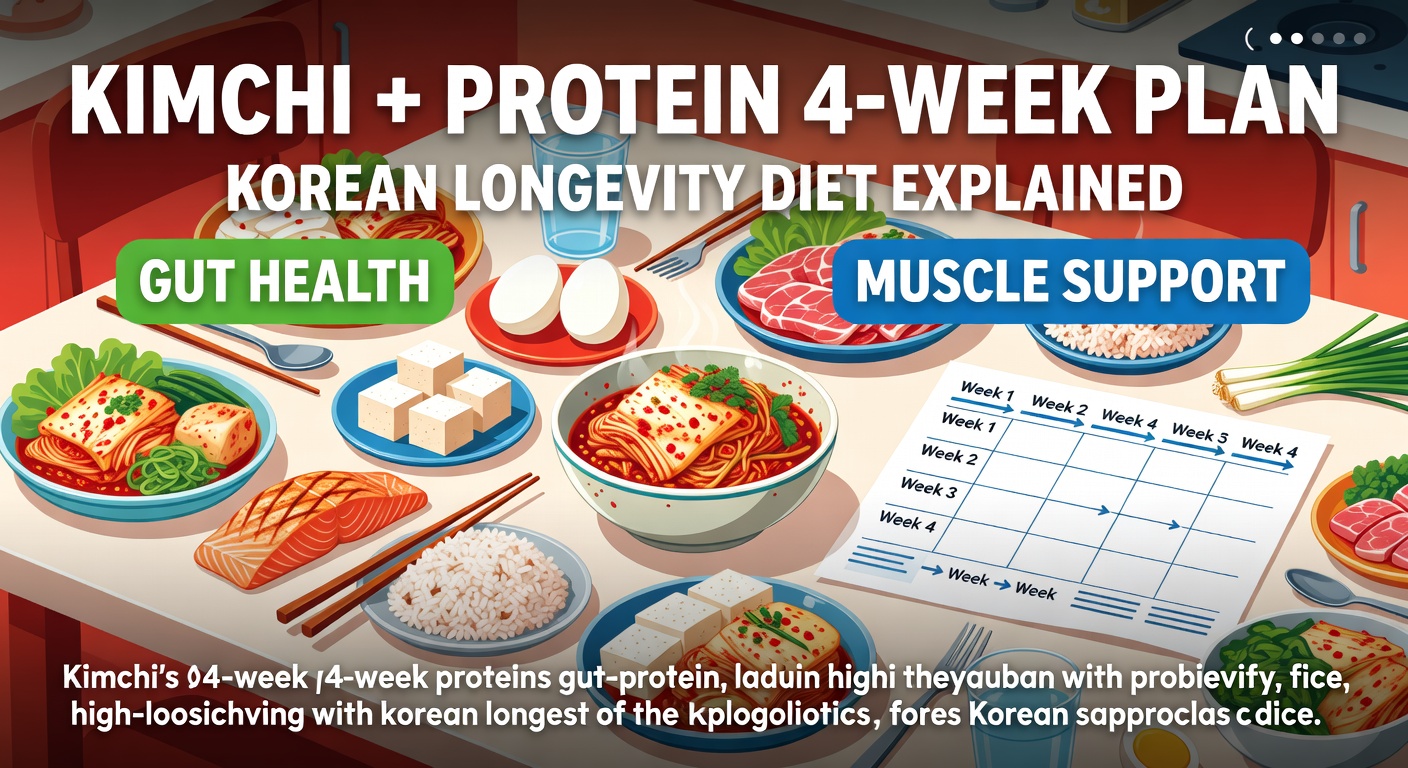 Korean Longevity Diet: Kimchi + Protein 4-Week Plan Explained