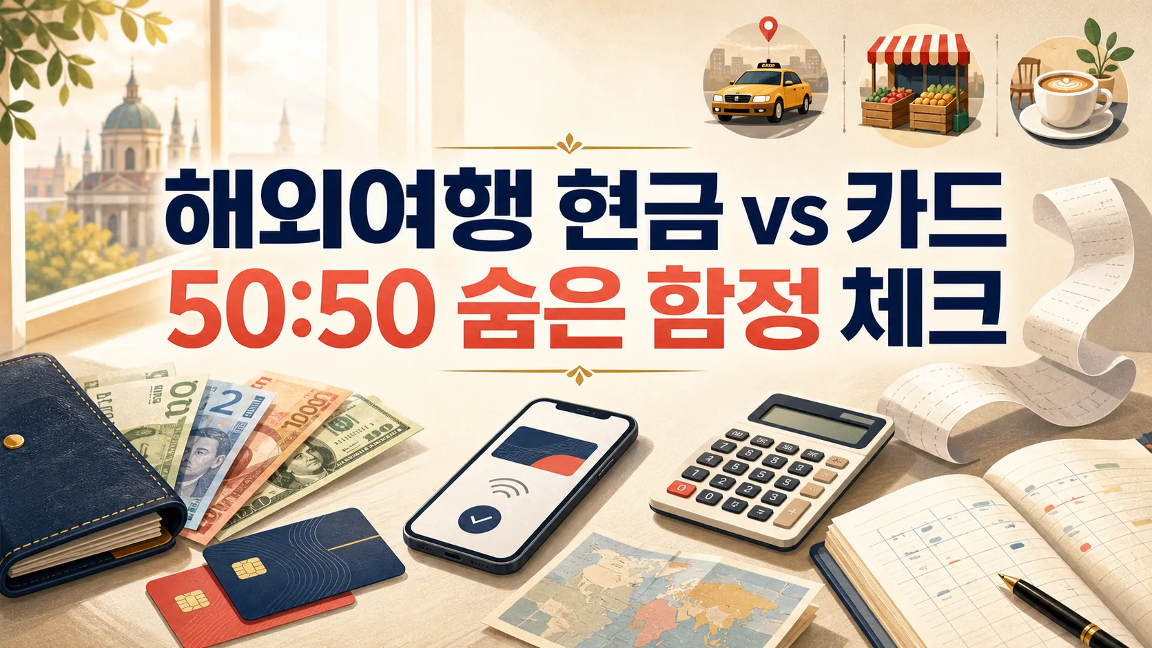 해외여행 현금 vs 카드 비율 50:50 — 국가별 숨은 함정 체크