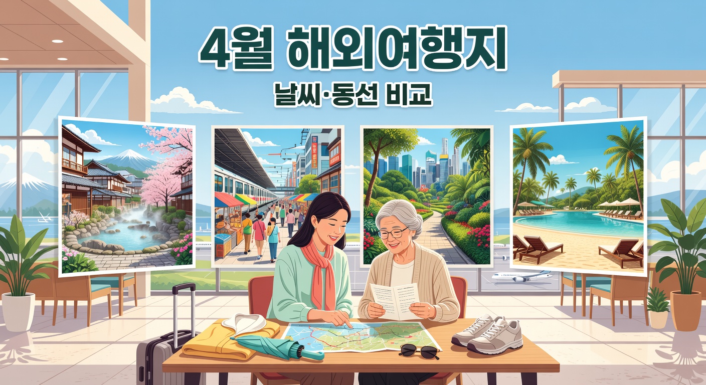 부모님 4월 해외여행지 — 날씨·걷는 동선으로 고르는 법