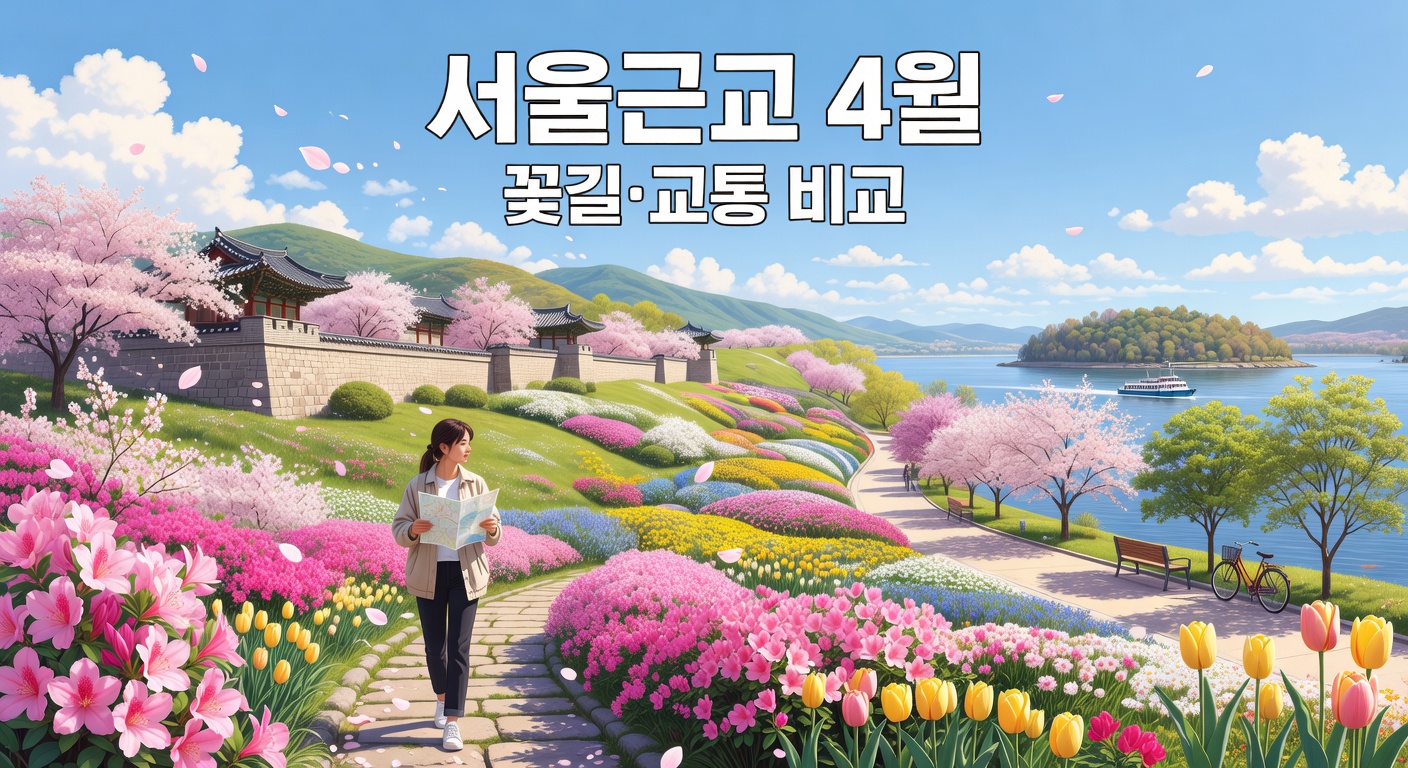 서울 근교 4월 당일치기 여행지 — 꽃길·교통·분위기별 정리