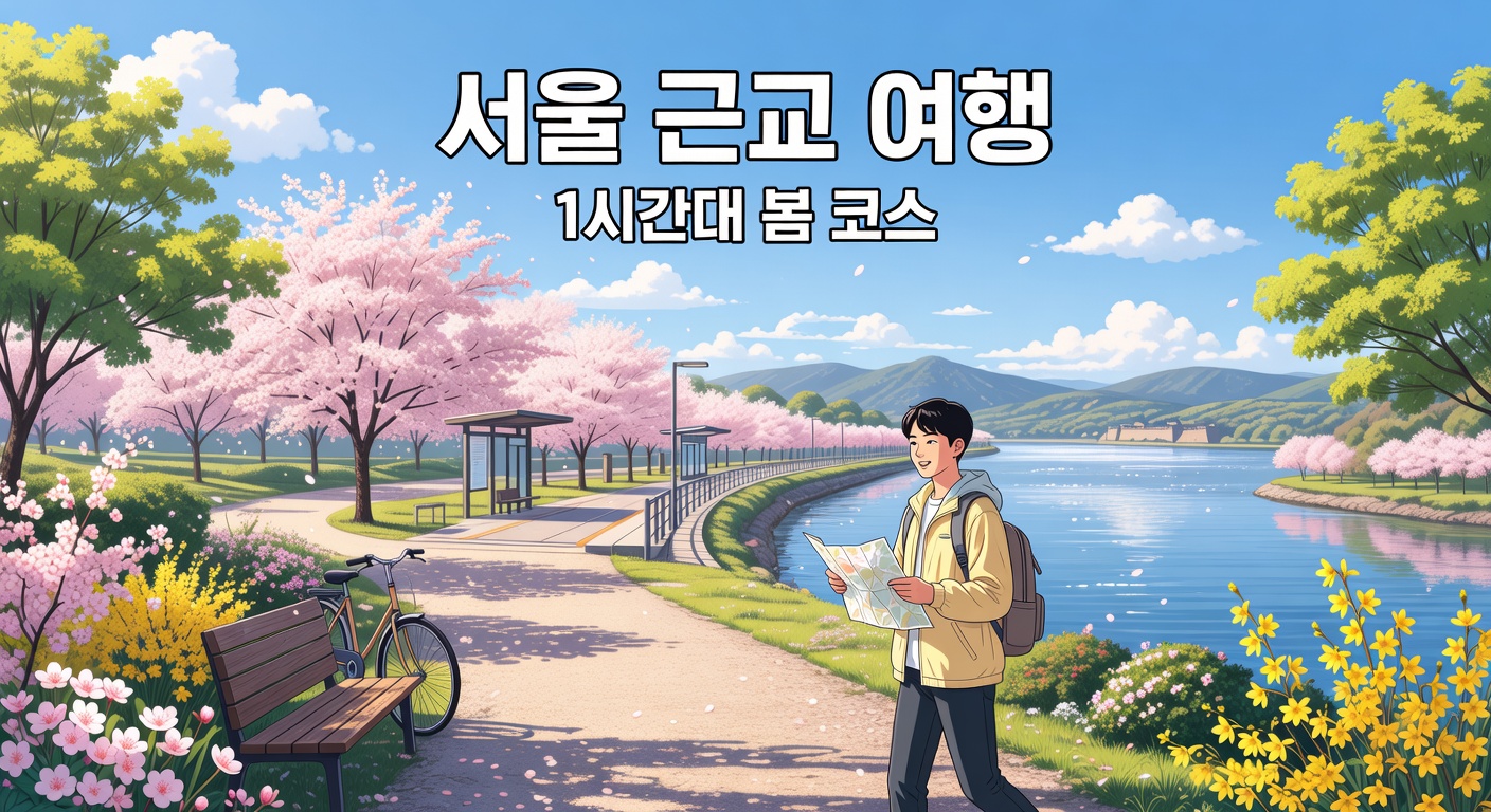 서울 근교 부담없는 국내여행지 — 1시간대 봄 당일치기 코스 정리