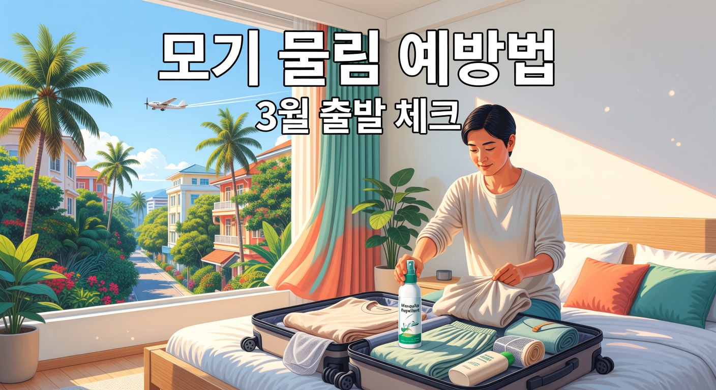 동남아 모기 물림 예방법 — 3월 출발 전 체크리스트