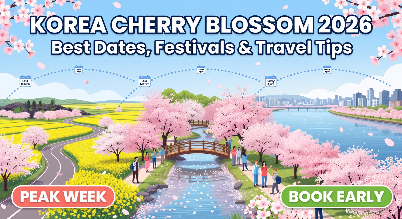 Spring in Korea 2026: Cherry Blossom Guide, Festivals & Travel Tips
