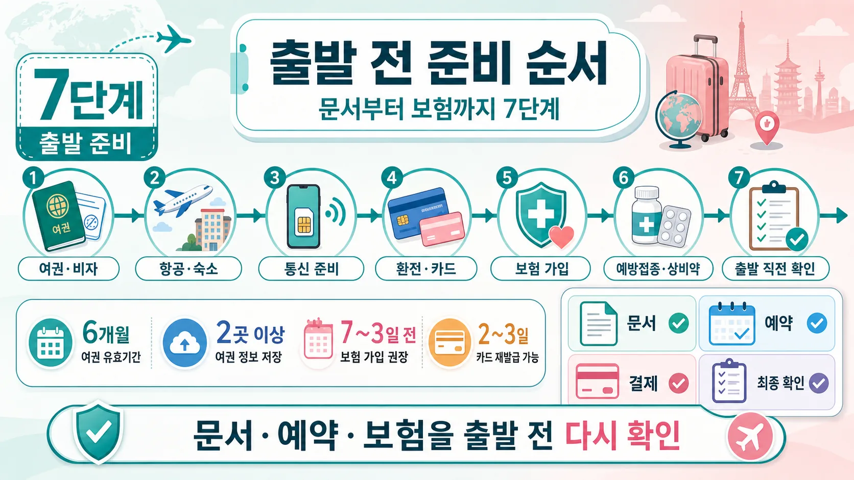 출발 전 준비 순서