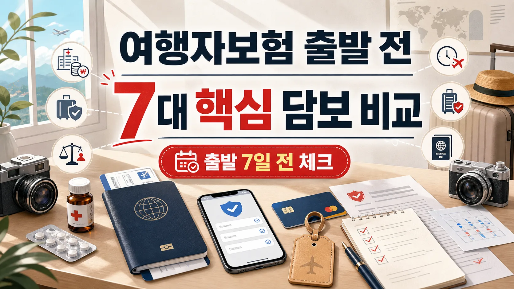 여행자보험 출발 전 가입 전 꼭 확인할 7대 핵심 담보 비교