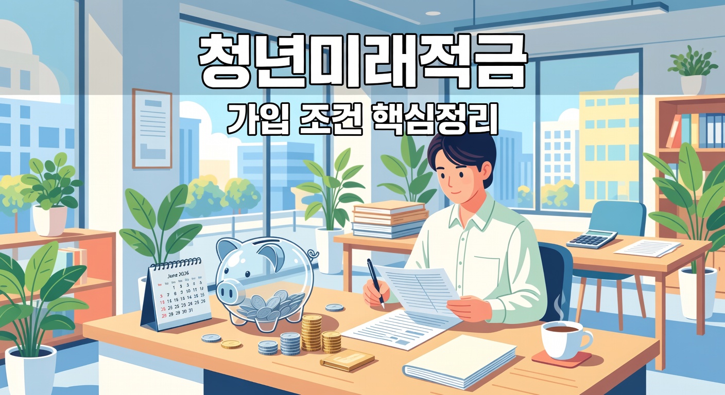 청년미래적금 가입 조건과 신청 방법 — 2026년 핵심 총정리