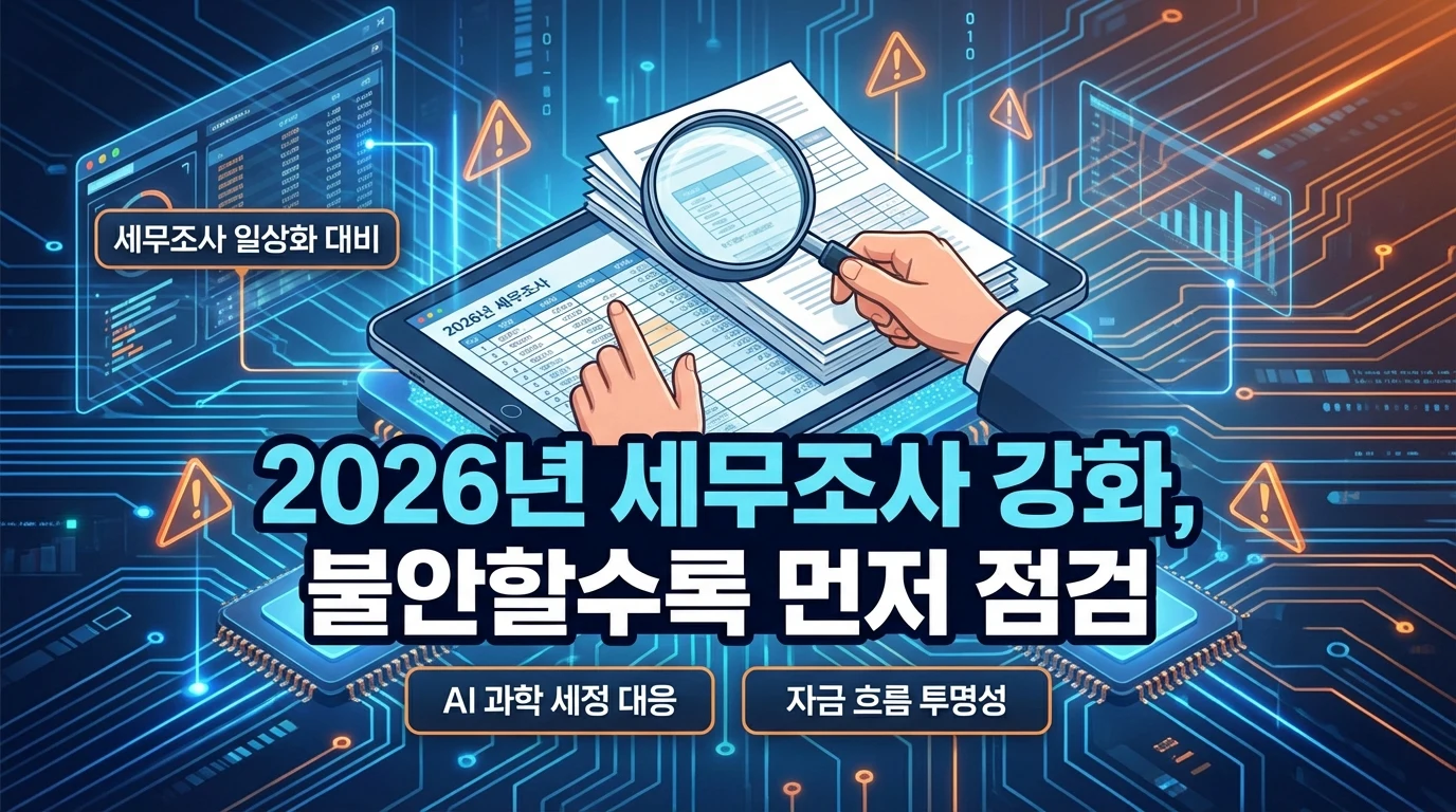 2026년 세무조사 강화, 지금 내 계좌 흐름으로 설명할 수 있나요?