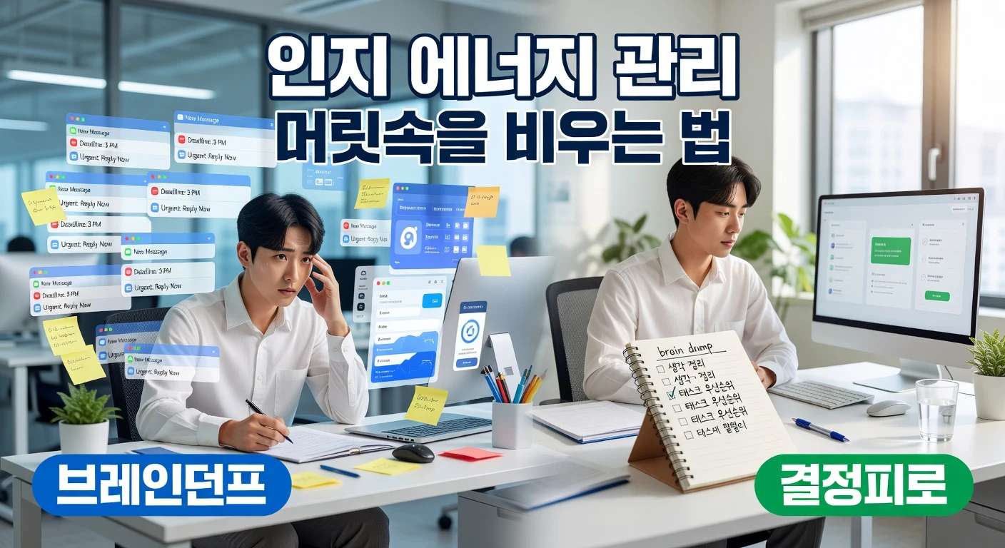 AI와 정보 홍수 속에서 내 뇌를 보호하는 '인지 에너지 관리법'