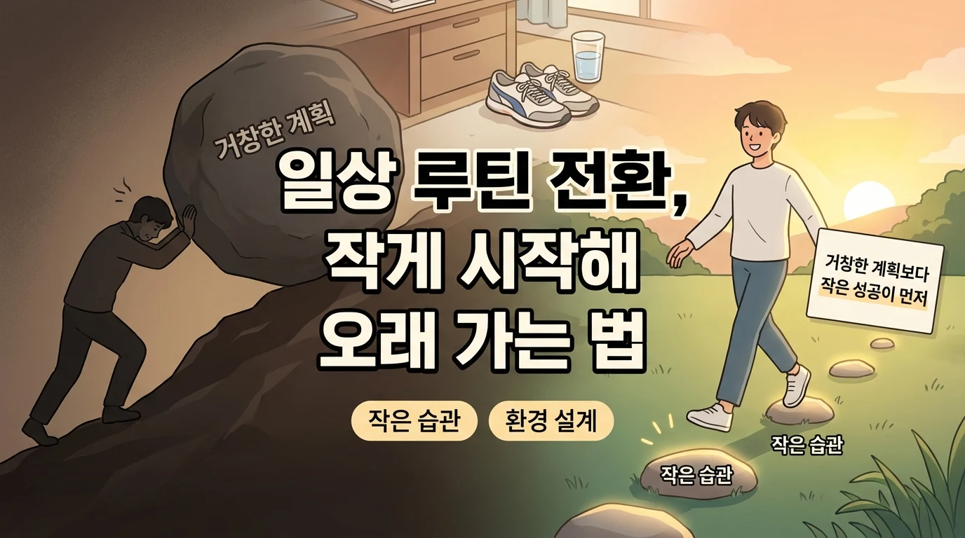 루틴이 며칠 못 가는 건 의지 문제가 아닙니다