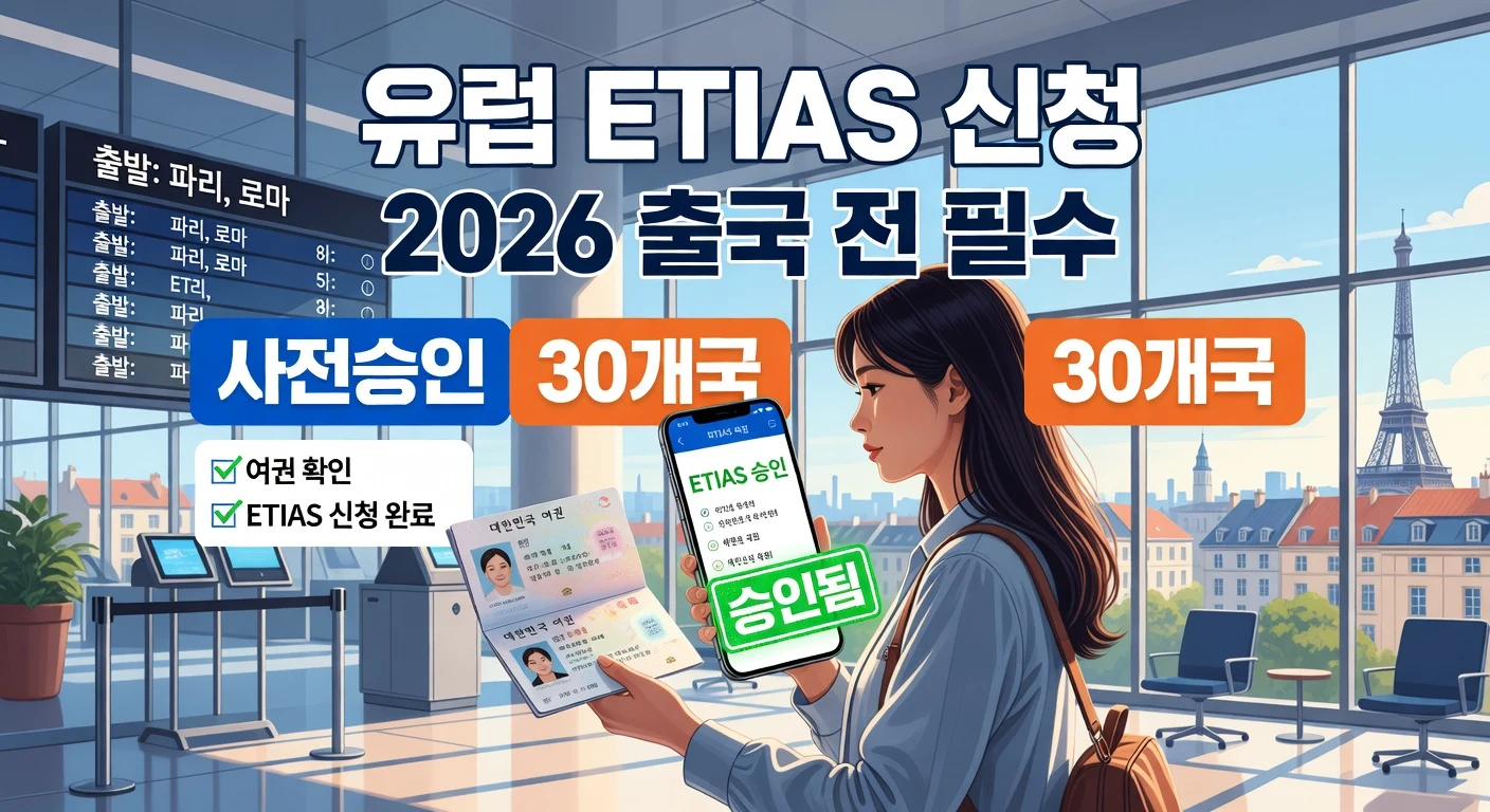 유럽 ETIAS, 지금 신청할 수 있을까? 2026년 도입 일정과 출국 전 체크포인트