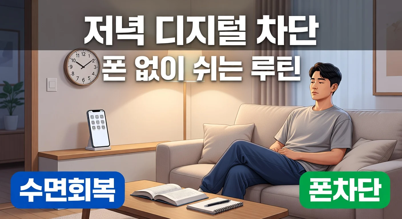 저녁 디지털 차단 루틴: 퇴근 후 폰을 멀리 두고 수면 시간을 되찾는 4단계
