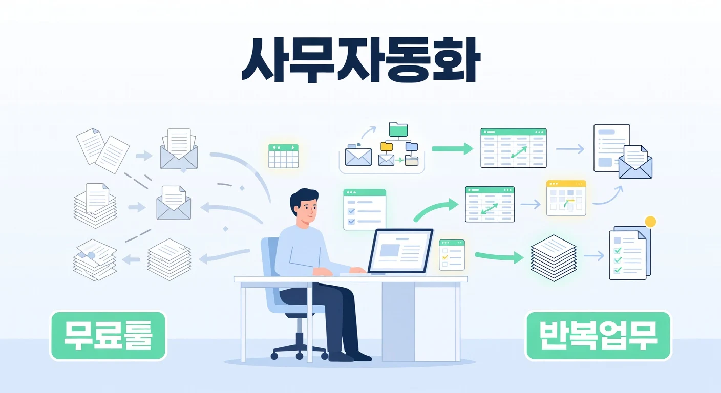 사무 작업 AI 자동화 방법 — 무료 도구로 시작하는 실전 가이드