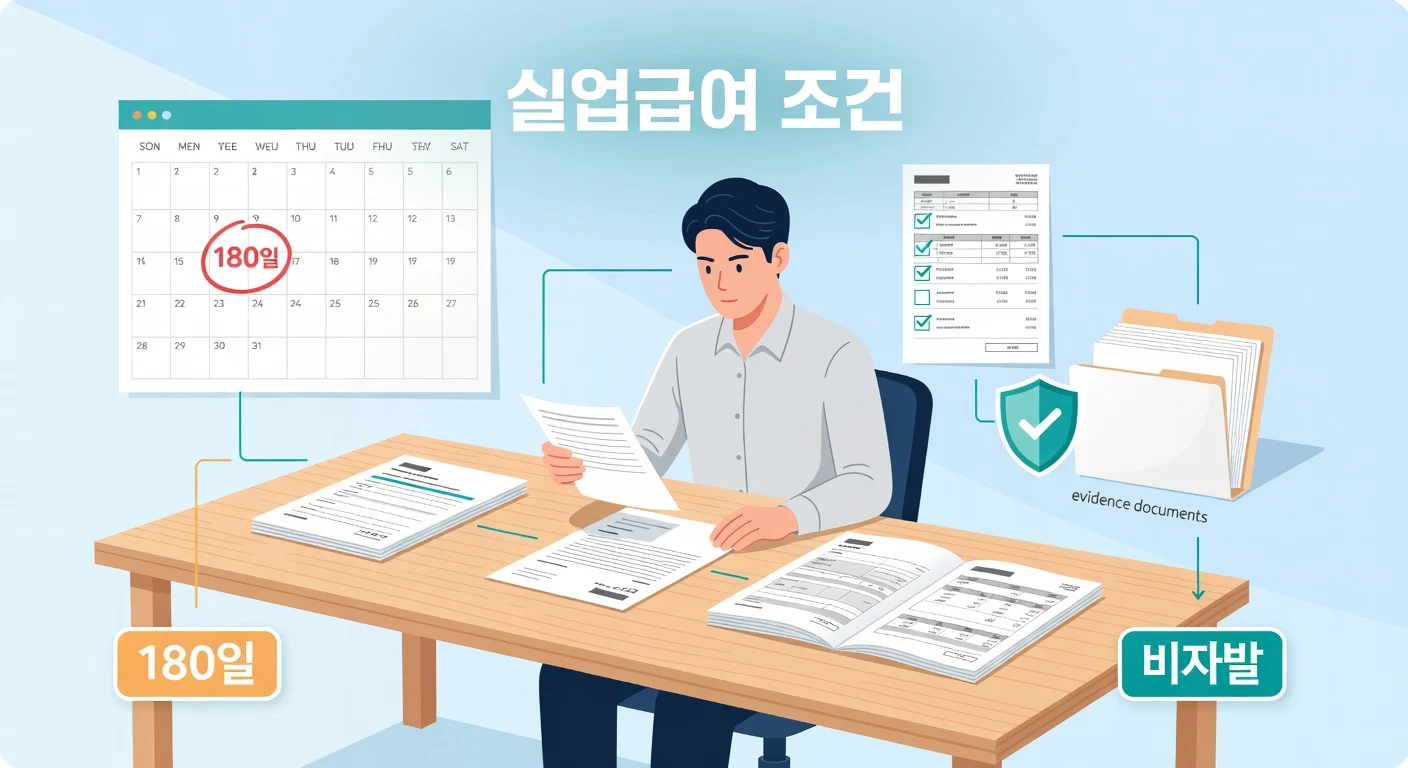 실업급여 비자발적 퇴사 증빙과 180일 조건 — 실전 체크리스트